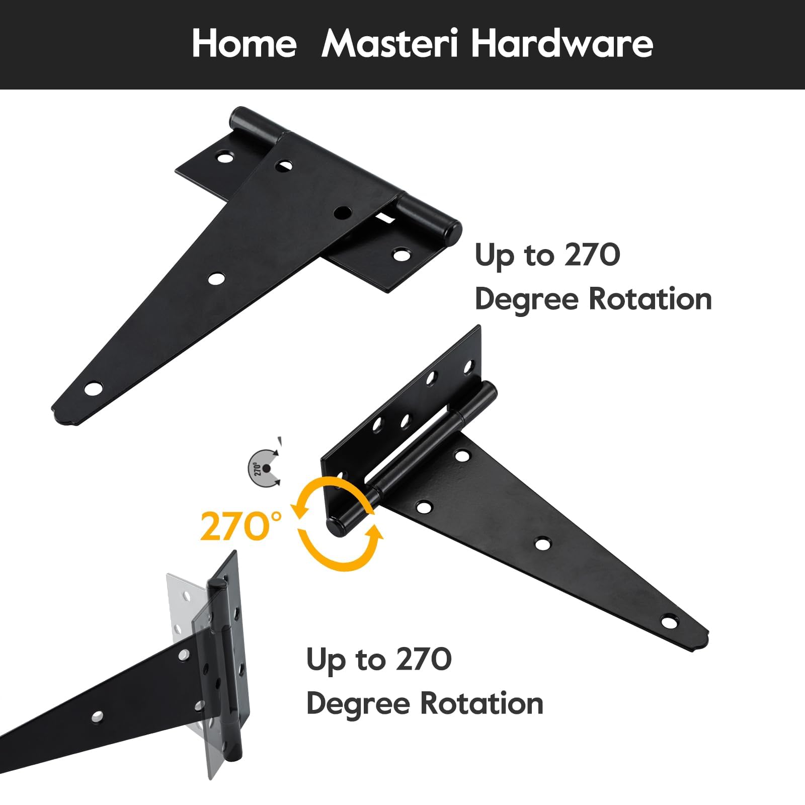 Heavy Duty Gate Hinges - 6 Pack -2 Heavy Duty Gate Hinges - 6 Pack -2