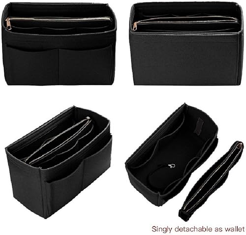 Miniatura 3 de ZTUJO - Organizador de bolsos de fieltro con cremallera metálica que se adapta a bolsos de mano y tote, especialmente diseñado para bolsos Speedy
