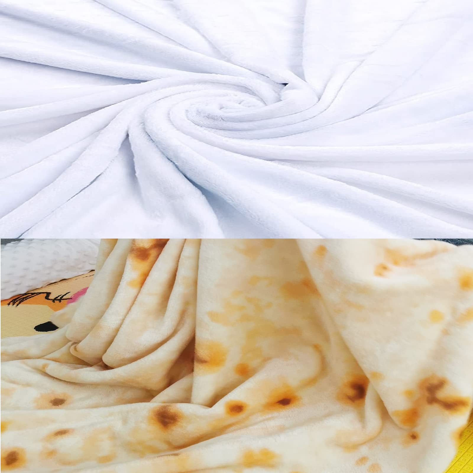 Lustige Mandarinen-Decke – Doppelseitig Mit Obst-Design, 150 Cm Rund, Für Drinnen & Draußen