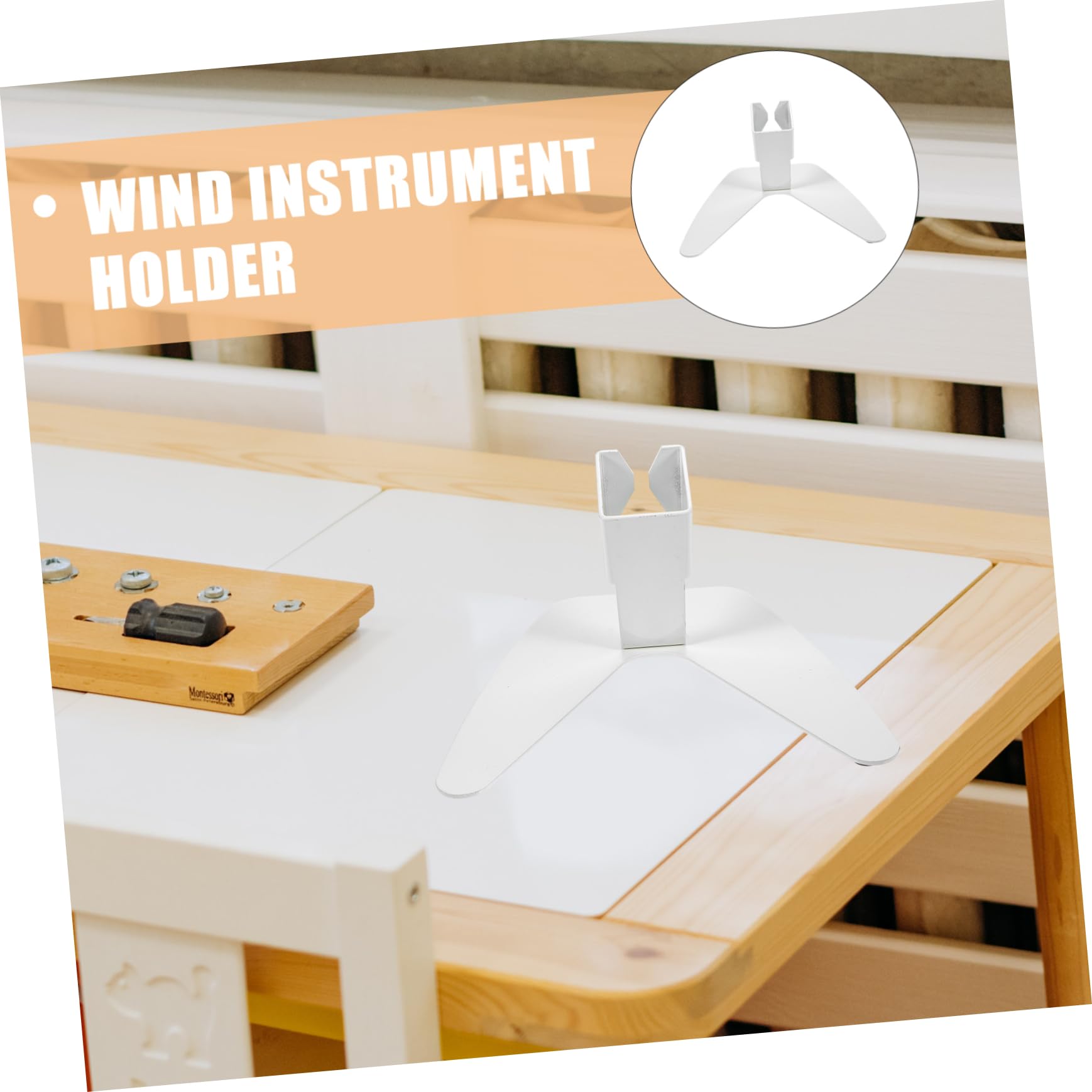 Toyvian Supporto Per Strumenti Musicali Elettronici Stand Per Aerofoni Resistente e Salvaspazio Design Concavo Per Stabilità e Sicurezza Facile Da Pulire e Riporre Per Strumenti Fiato