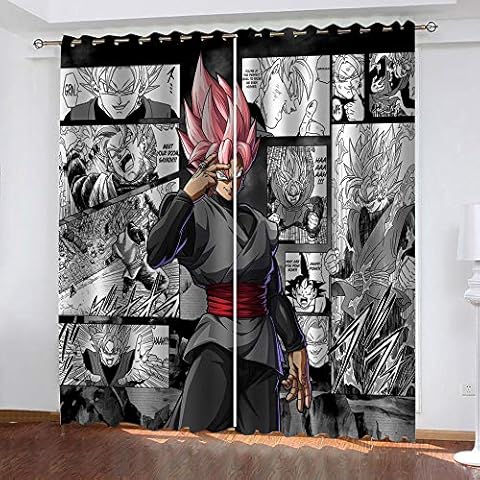 LWXBJX Blackout Curtains for Bedroom - Anime boy - 3D Print Pattern Eyelet ​Thermal Insulated - 59 x 65 Inch Drop - 90% Blackout Curtains for Kids Boys Girls Playroom Cover