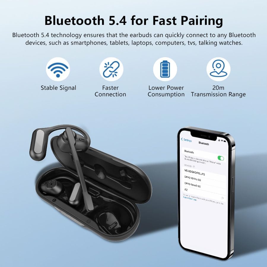 Smartphone screen showing Bluetooth pairing with A2 headphones