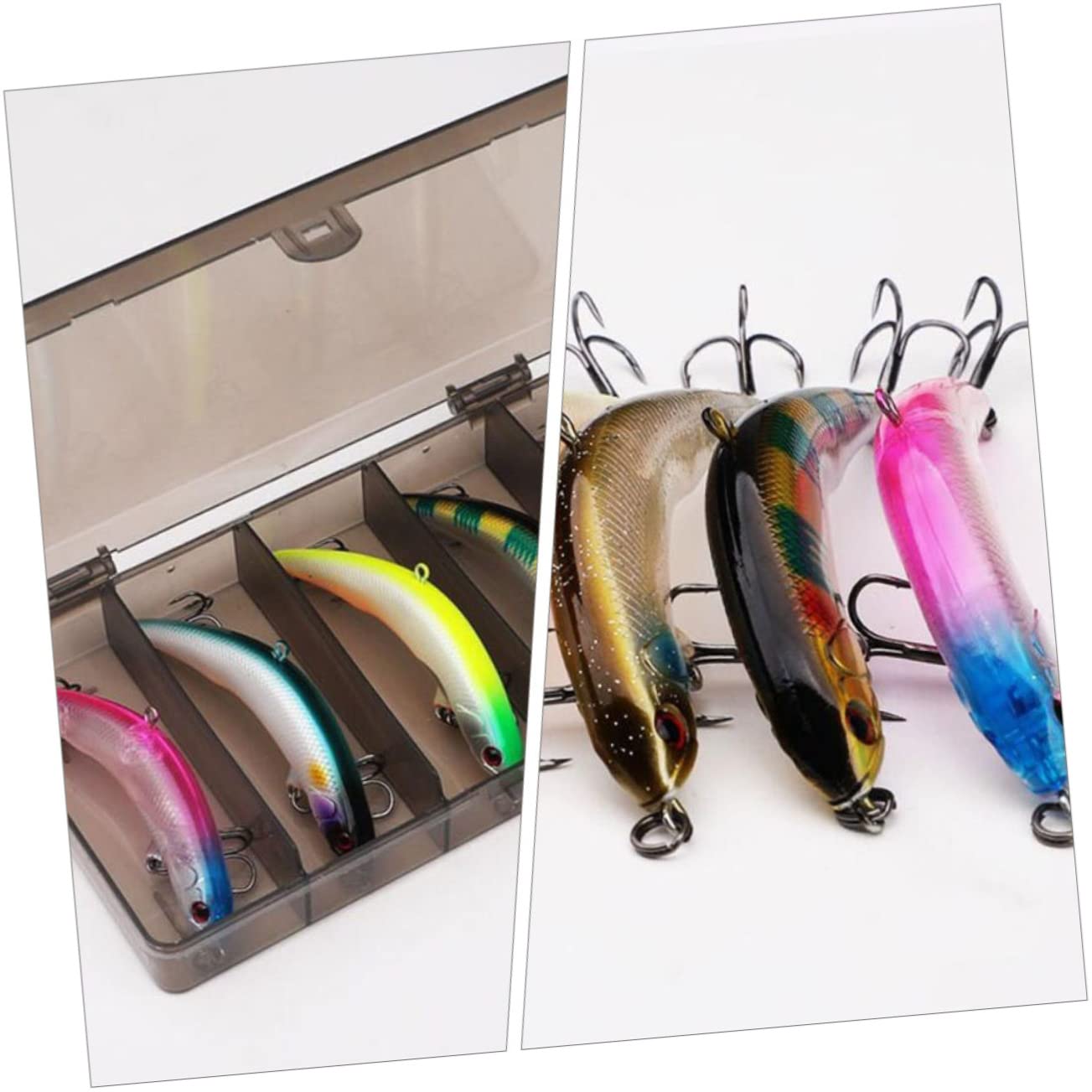 Garneck 20pezzi Ganci Sinking Per Pesca Creativa Esca Pratica Per Dolce Strumenti Di Pesca Comodi e Stabili Per Attirare Predatori