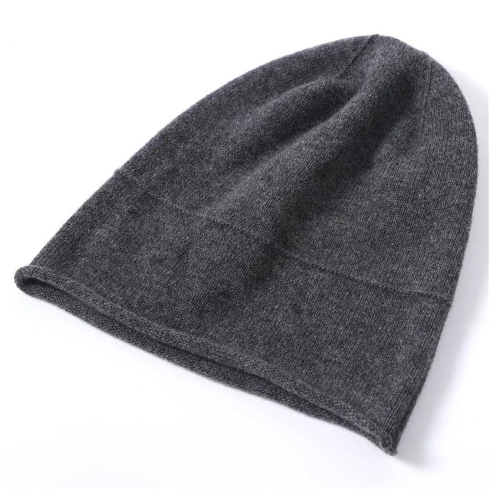 Gorro de Punto Gorros de Punto clásicos, Gorro Unisex de Mezcla Lana Merino Multicolor(Lighttan)