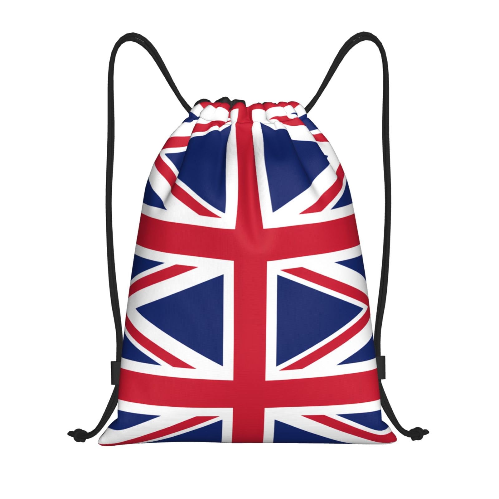 GaxfjRu British flag Cinch Drawstring Back Bags - Waterproof String Backpack, Ideal for Sports, Travel, and More