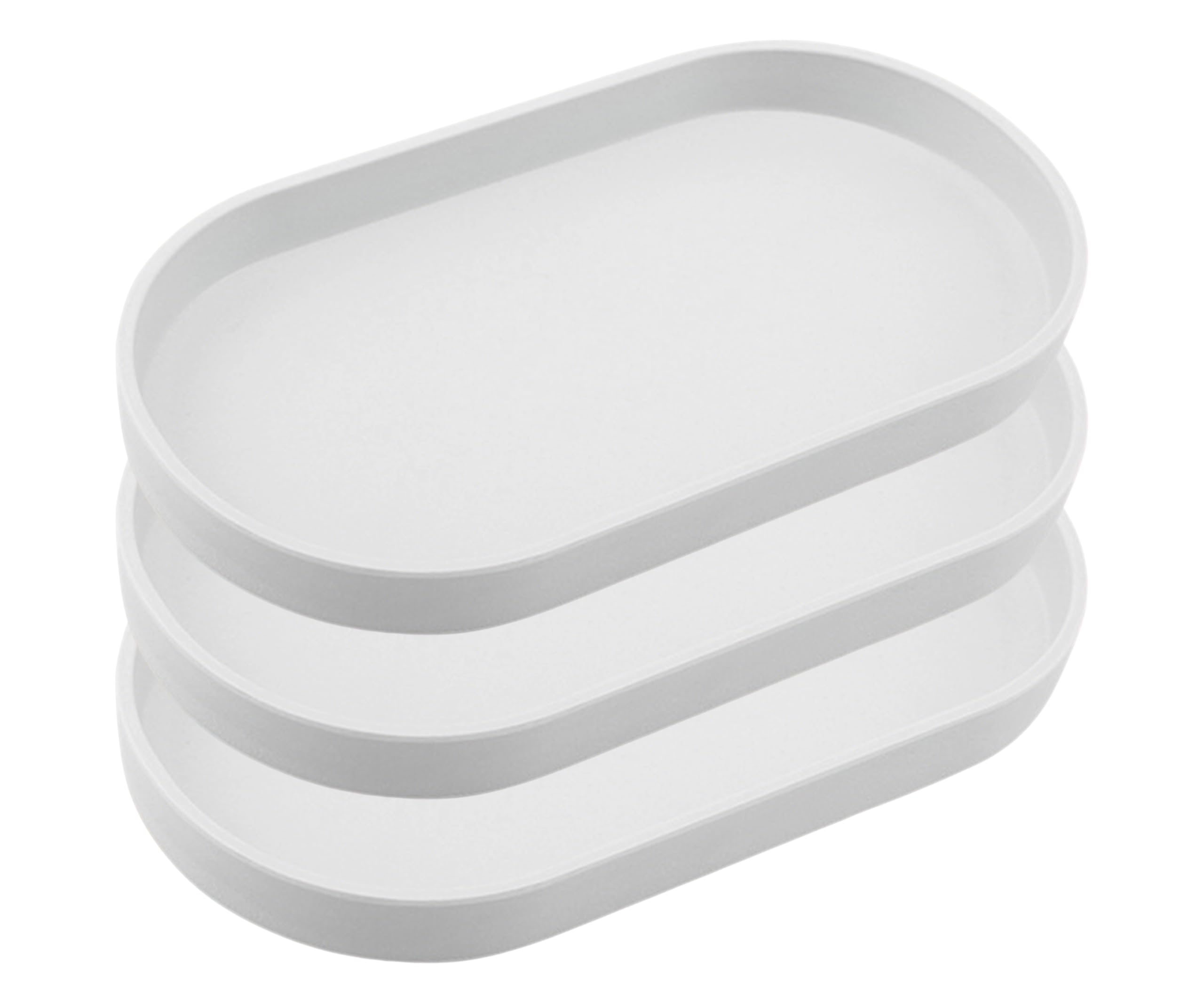 Muiltvoe Green Small Tray (10 inch), Oval Tray for Kitchen Counter, Bathtub Bathroom Vanity Items, Countertop Organizer, Coffee Accessory, Bar, Serving Seasoning, Salt and Pepper, Soap, Perfume.