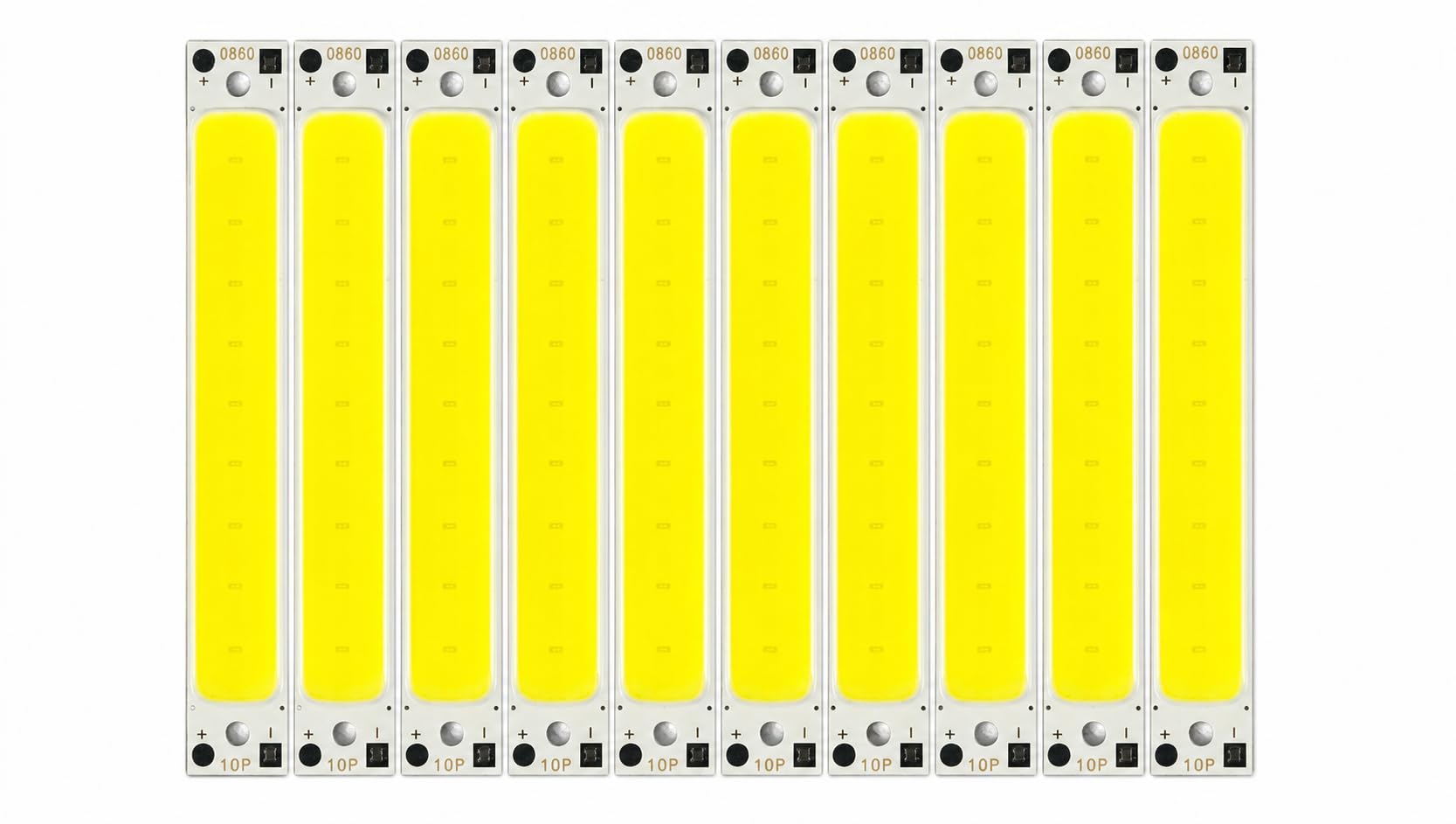 Pack of 10 Ultra Bright 3V-4V DC COB LED Light Strip Module 60x8mm | Cool White LED Chip for DIY Toys, Emergency Lamps & Flashlight Repair-image-45