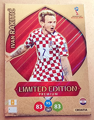 Adrenalyn XL FIFA World Cup 2018 Rusia  Ivan Rakitic Premium Tarjeta de Comercio de edición Limitada  Croacia