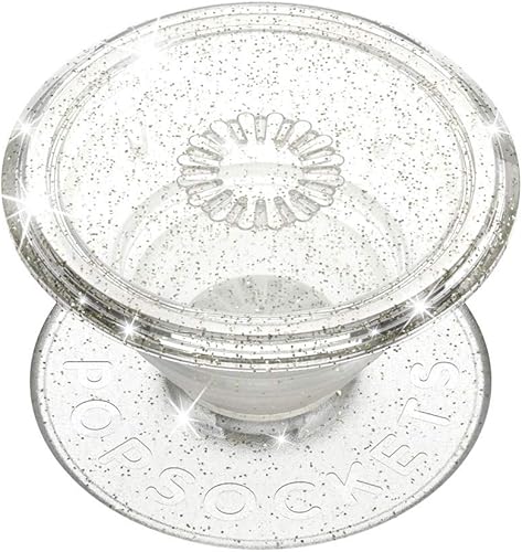 Miniatura 35 de PopSockets - Agarre translúcido para teléfono con soporte expandible, PopSockets para teléfono, color Disco negro Negro (Black Disco)