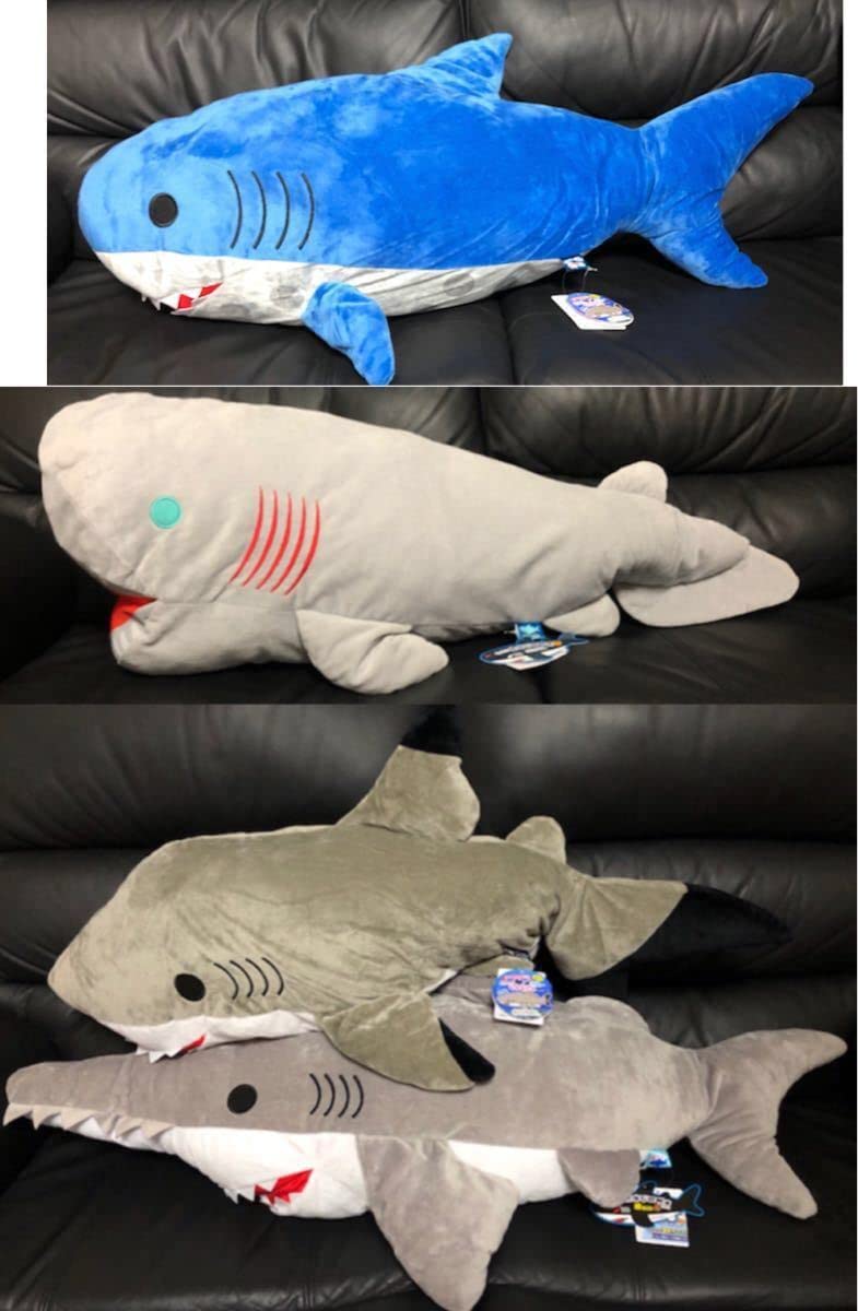 Amazon.co.jp: ! くったりサメさんとなかまたち 超BIGぬいぐるみ 4点 