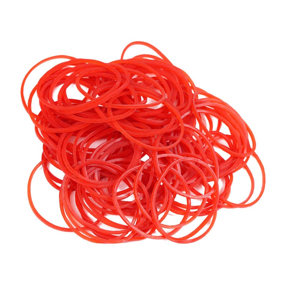 Bande élastique rouge en caoutchouc polyvalente pour sachet et élastique bricolage