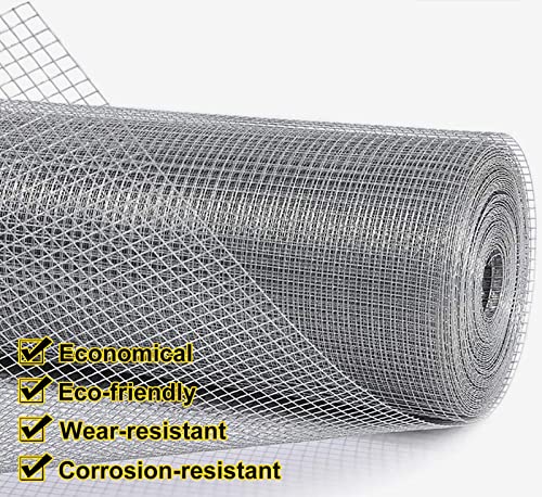 Yesyzx Zaun Metallhaustierzäune Rollen, Sicherheits-Tierbarriere/Katzen-Hunde-Schutznetz, für Kleinen Garten/Hühnerstall… – Bild 3