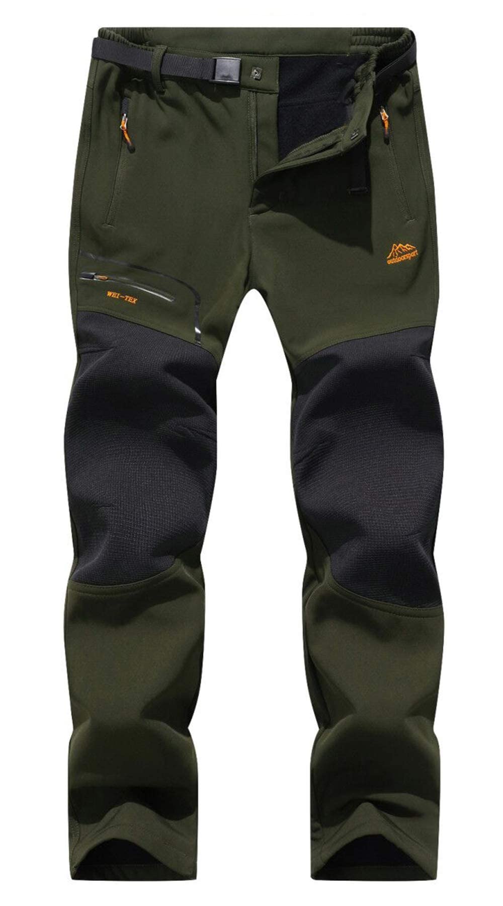 BenBoy Pantaloni Trekking Uomo Invernali Impermeabile Pantaloni da Sci Neve Arrampicata Escursionismo Caldo Pantaloni Softshell Outdoor