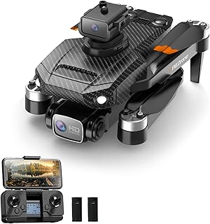 Namolit Drone de controle remoto GPS com câmera 4K Câmera dupla Prevenção de obstáculos Motor sem escova Localização de fluxo óptico Qudcopter de controle remoto para crianças adultos com bolsa de -2