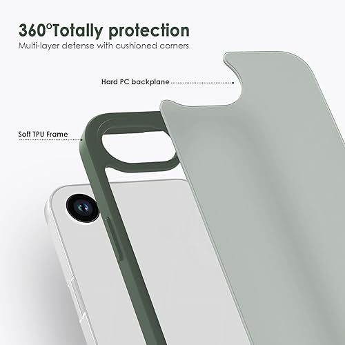 Vista 135 de TENOC Funda para teléfono compatible con iPhone 7 Plus y iPhone 8 Plus, color negro, antihuellas, protector mate para 5.5 pulgadas