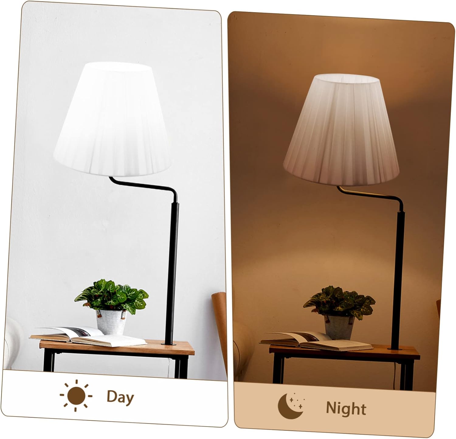 MERRYHAPY Pleated Cloth Lampshade Light Softening Shade for Table Ceiling Lamps Home Decor Accessory for Rooms