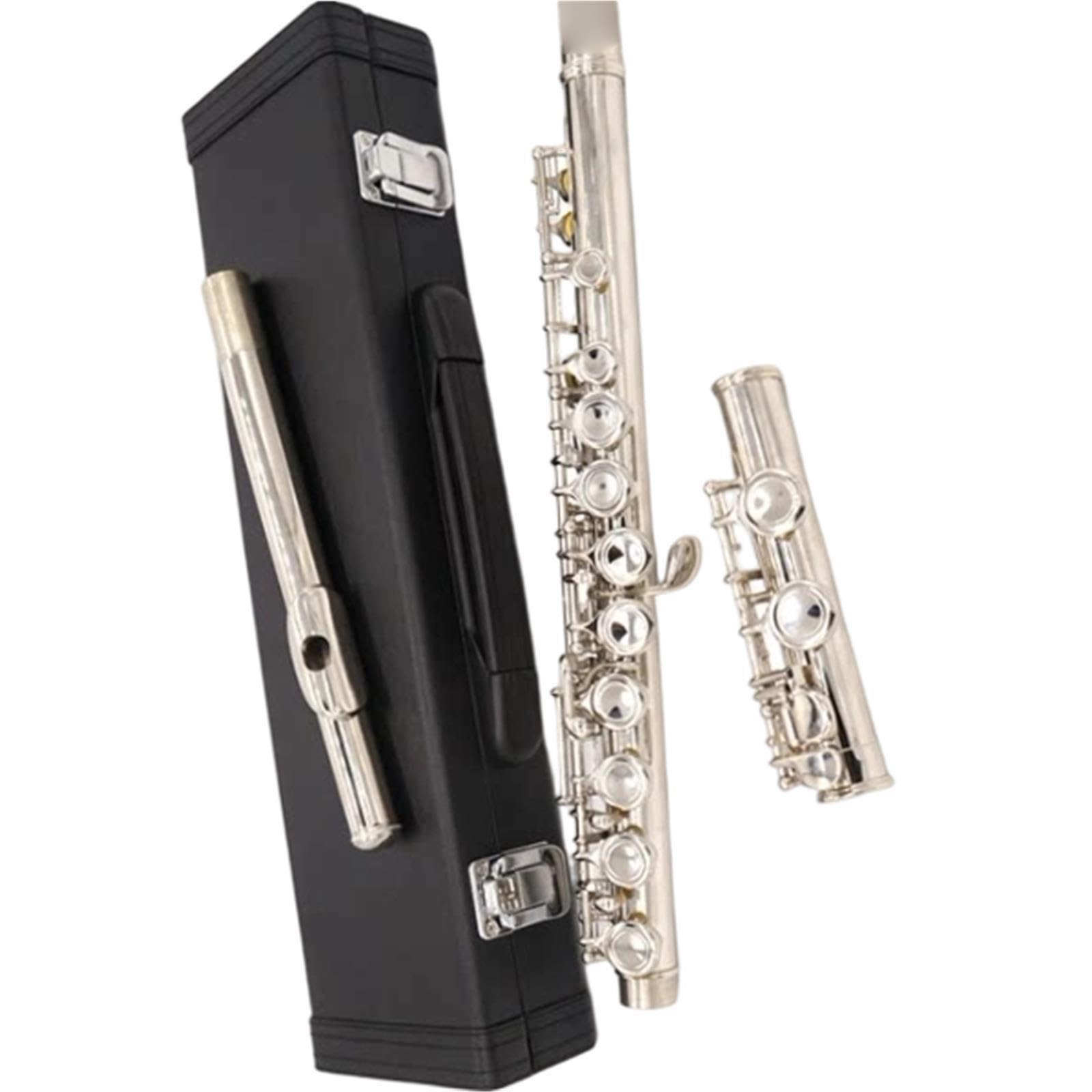 Flute Instruments 16-otworowy niklowany flet z zamkniętym otworem