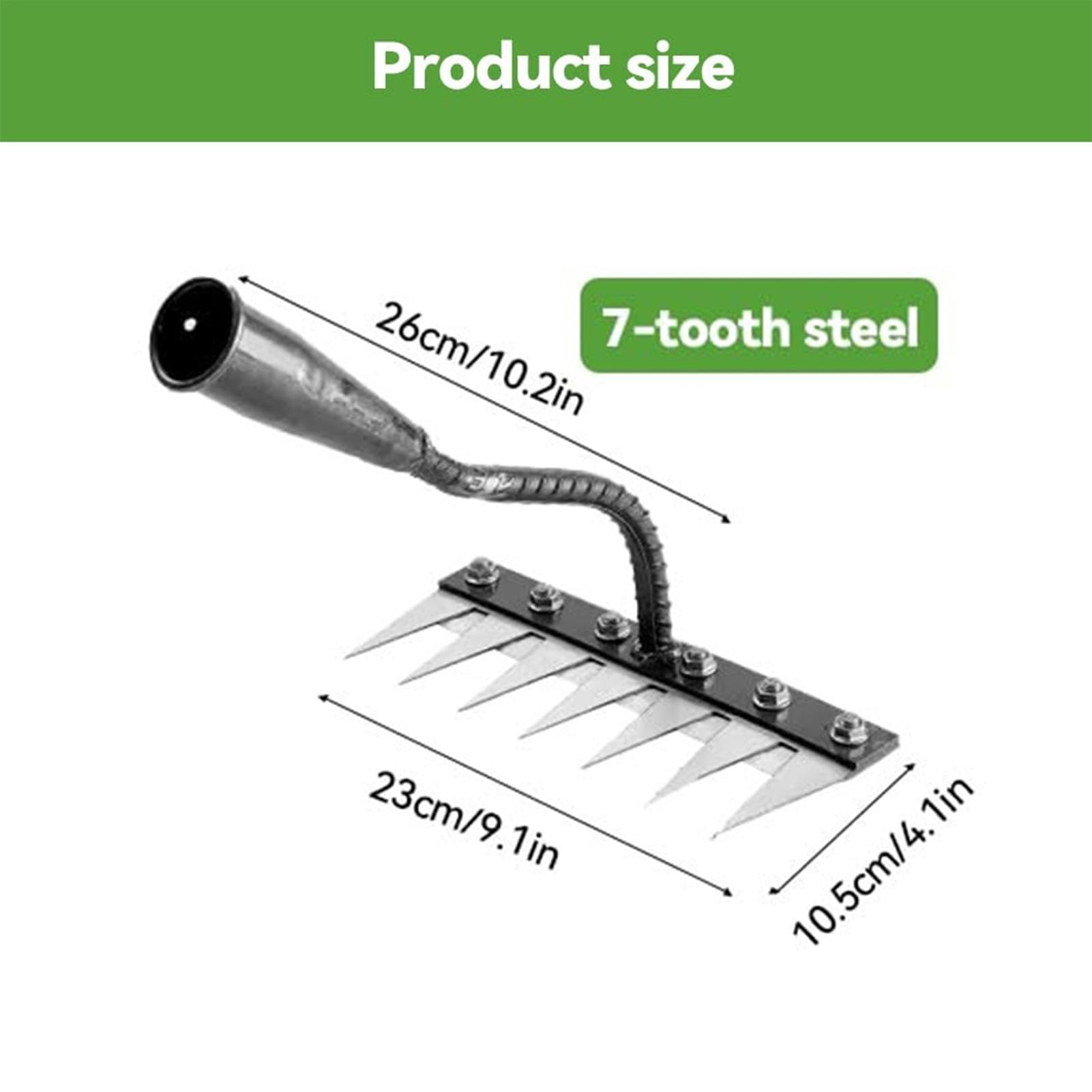 Unkrautstecher 5-Zahn - Geschmiedeter Mangan-Stahl Für Einfaches Jäten