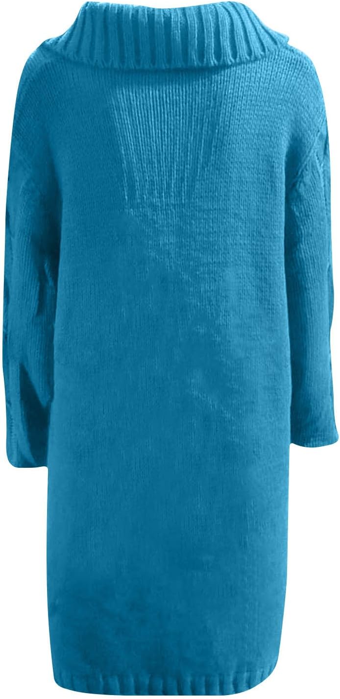 Chunky Cardigan Sweaters for Women Open Front Button Down Cable Knit Cardigans Oversized Long Trendy Warm Coats