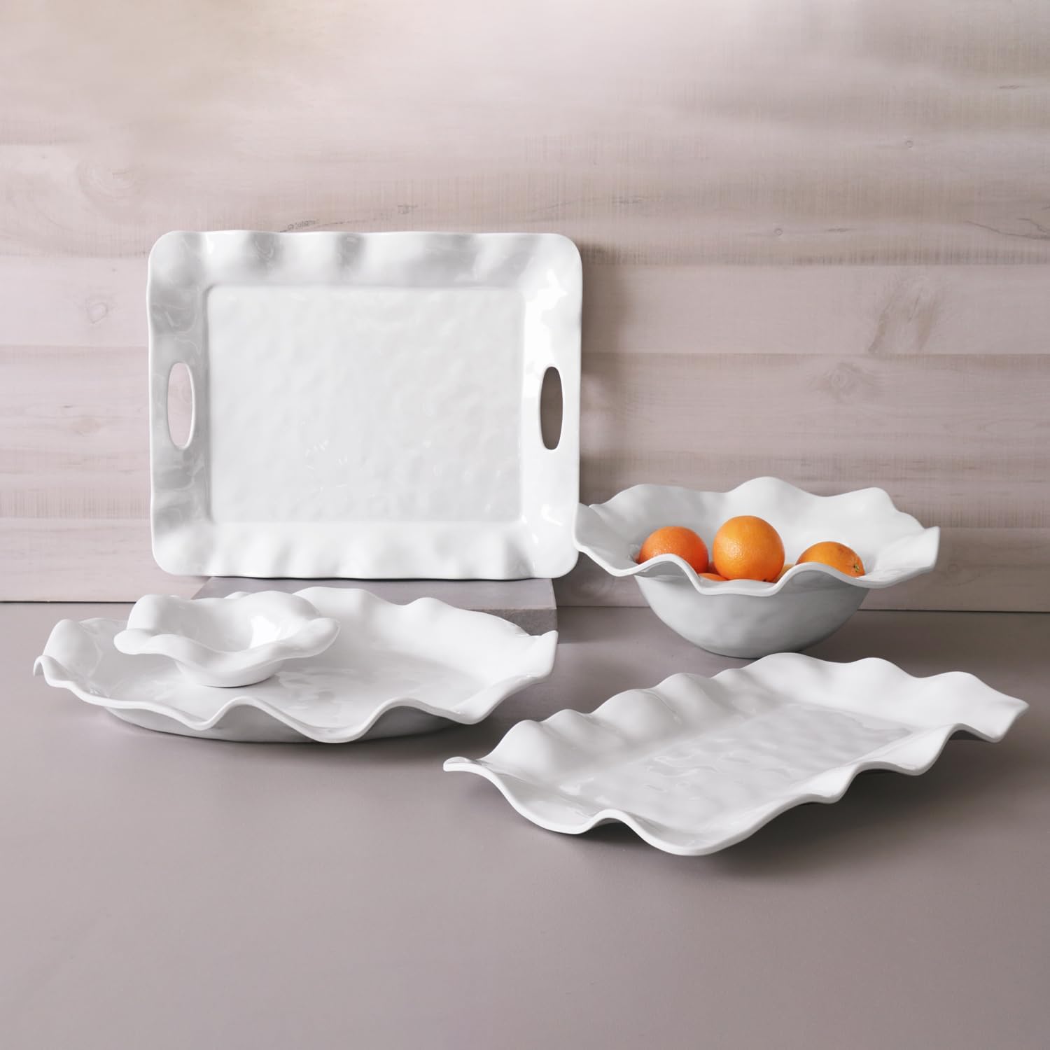 Beatriz Ball Havana Oval Platter, White