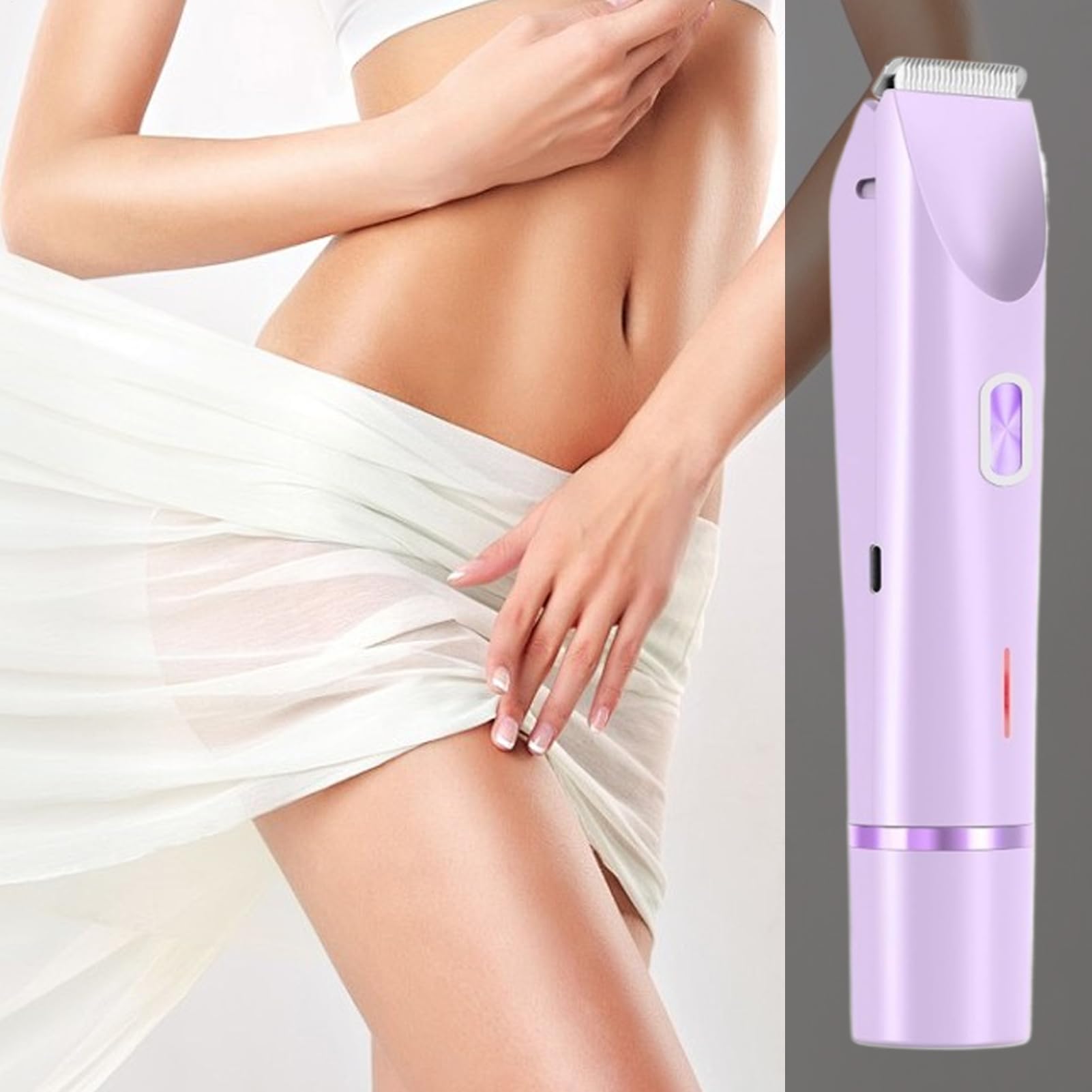 Tondeuse de bikini pour femme, élimination des têtes doubles, rasoirs électriques de 400 mAh pour les jambes de femme - Pour le corps, la peau, les jambes, les aisselles, la beauté et le