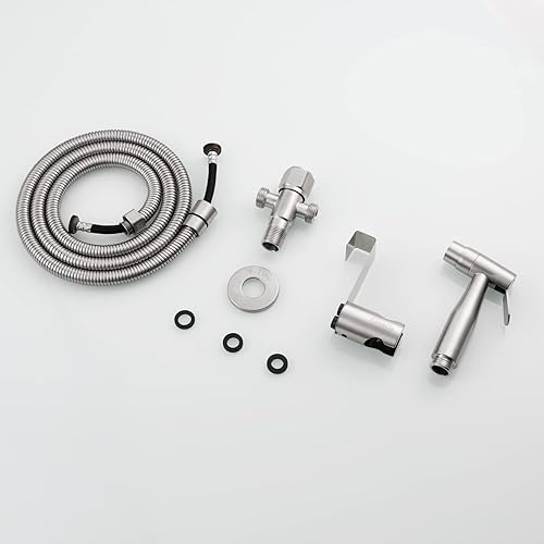 Miniatura 6 de WS024AF2 - Juego de 2 pulverizadores para bidé de acero inoxidable para inodoro