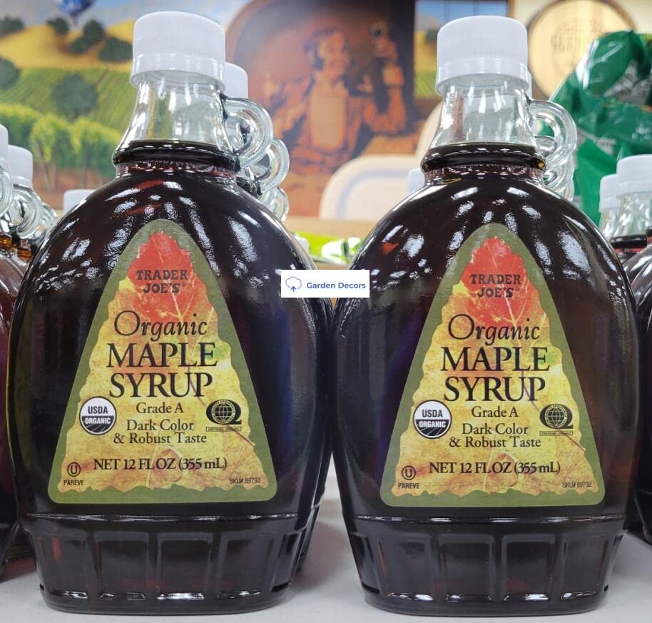 Trader Joe's Organic Maple Syrup 12fl oz 355ml (Two Bottles)