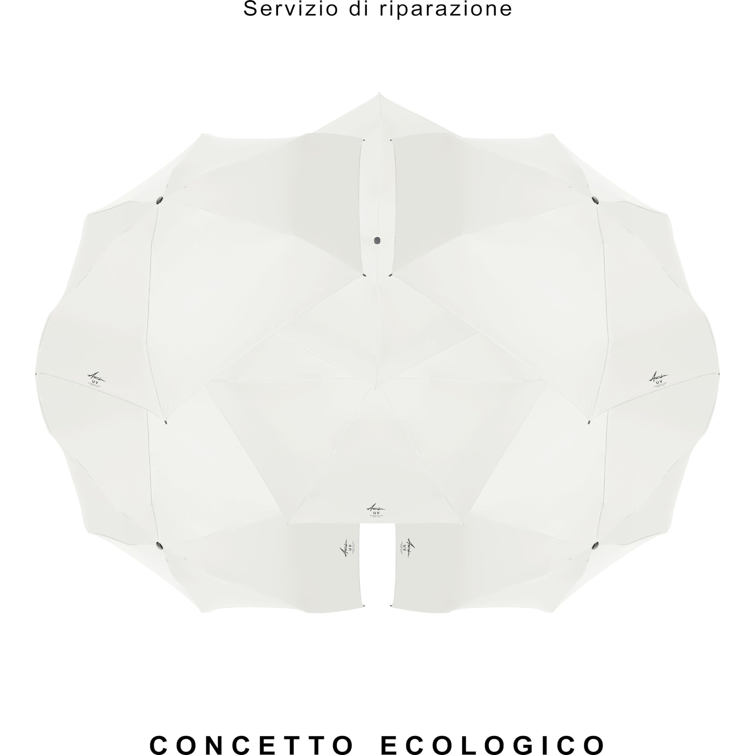 Ambra UV: Ombrello con protezione UV. Mini ombrello pieghevole antivento per pioggia e sole. 220 g 18 x 5 cm