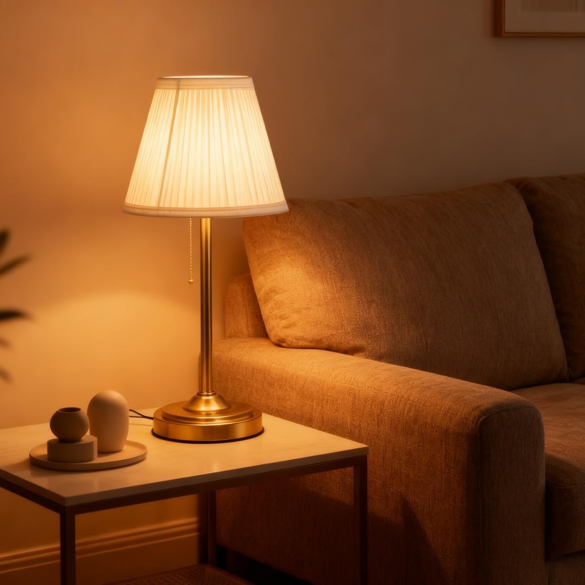Chandelier Shades Set Of 2,Mini Lamp Shade 3" Top x 5.5" Bottom x 4.7" Slant ,Small Lamp Shades Clip On Bulb,Pleated Chandelier Lamp Shades,Fabric Lampshades That Attach To The Bulb(White)