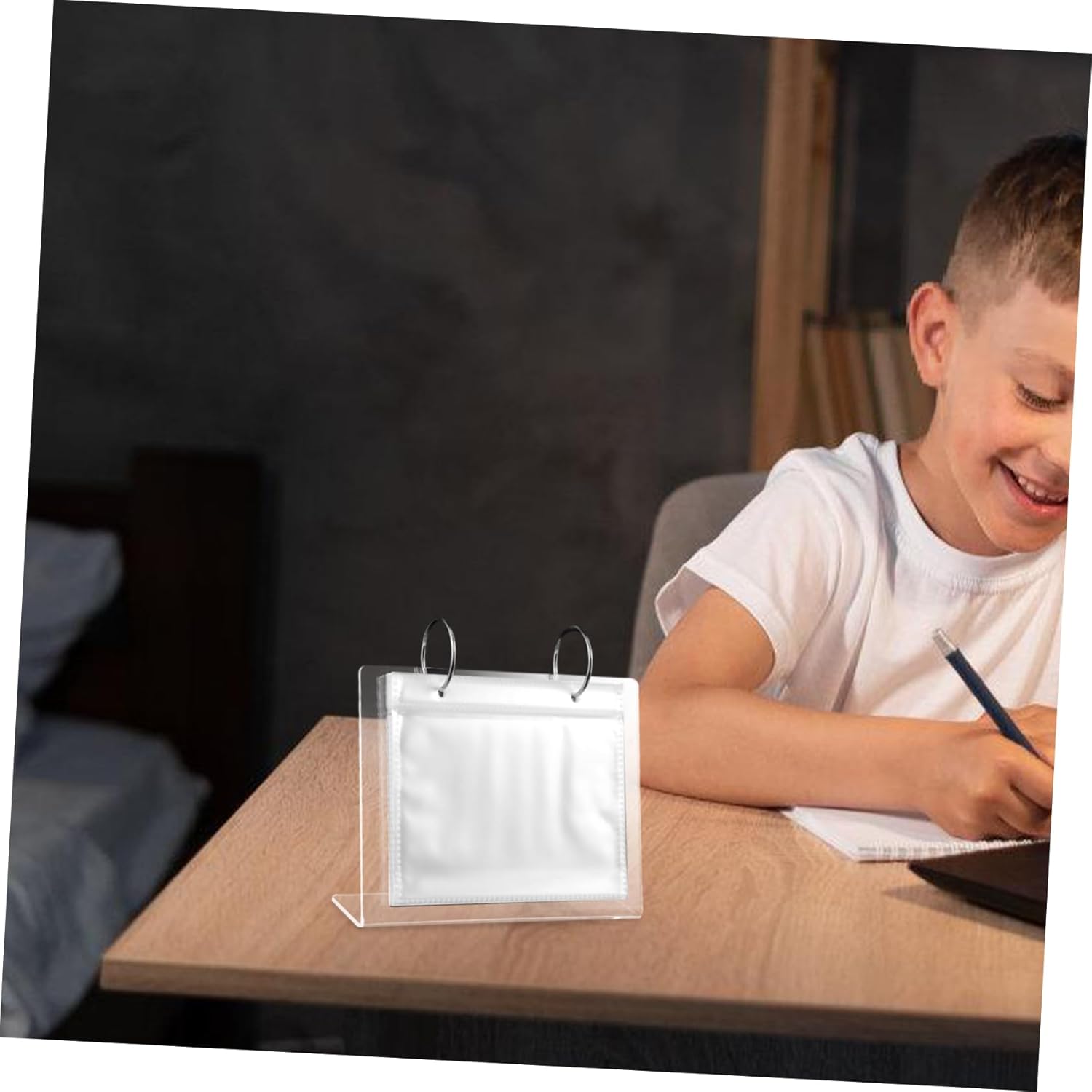 4pcs Vertical Acrylic Photo Album Display Holder Photo Frame for Desk Storage Book for Weddings Birthdays Special Occasions Lightweight Stable Design