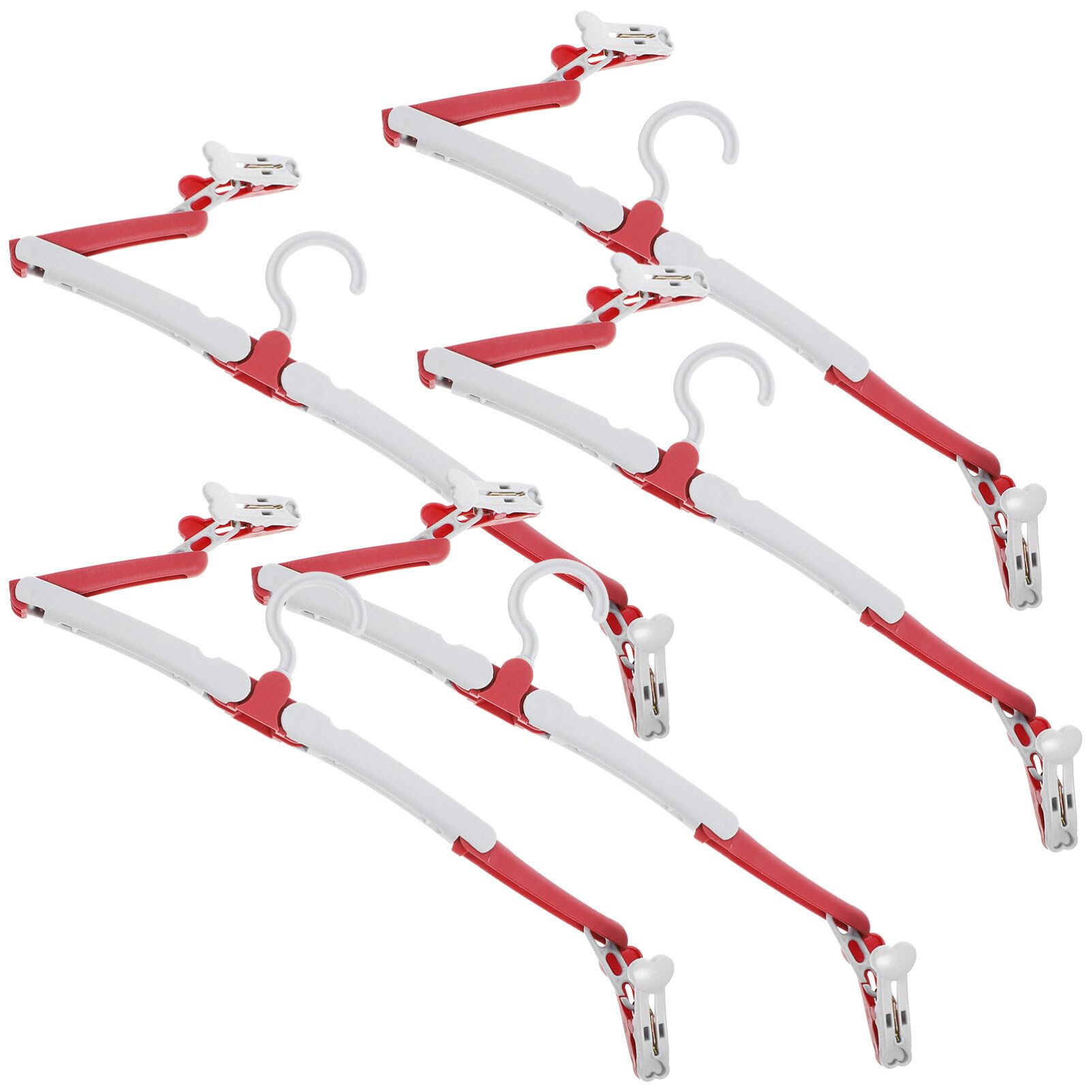 Angoily 5pcs Foldable Travel Hangers Portable Drying Rack for Skirts Pants Space Saving Hangers for Suitcase