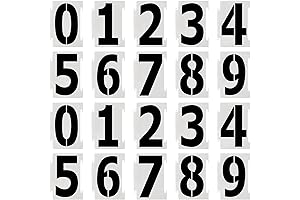 20-Piece Address Curb Stencil Kit: Paint Precision Numbers on Any Surface!