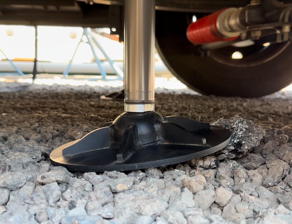 RVpaws RV Landing Gear Jack Foot Pad Juego de 2-9 pulgadas para sistemas de nivelación Lippert Level Up y Lippert Titan