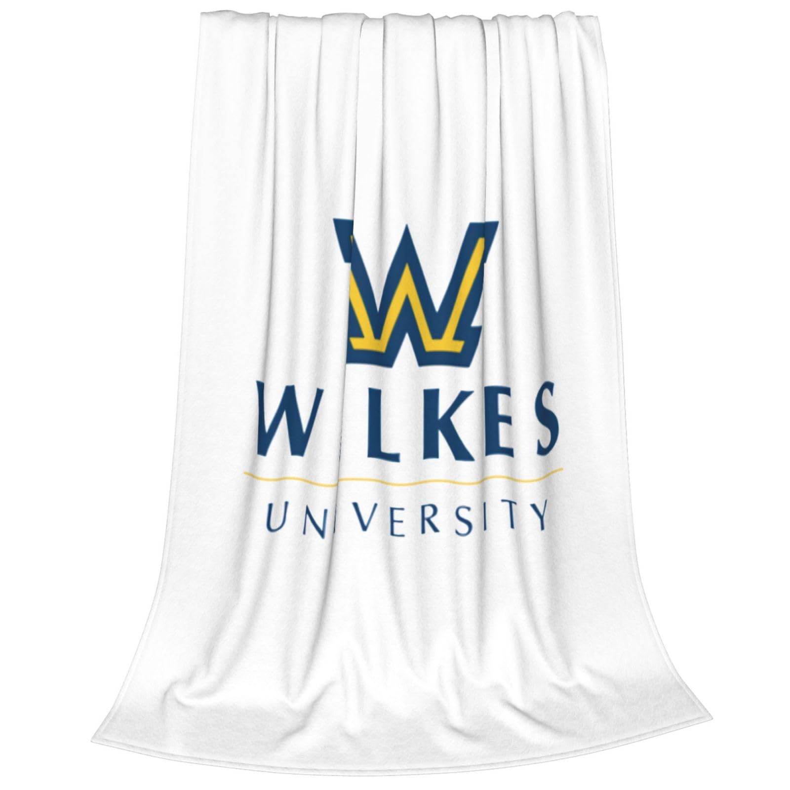 XRPUONG Wilkes University Logo Fleece Blanket, Very Soft Microfiber Flannel Blanket for Couch Warm and Cozy for All Seasons