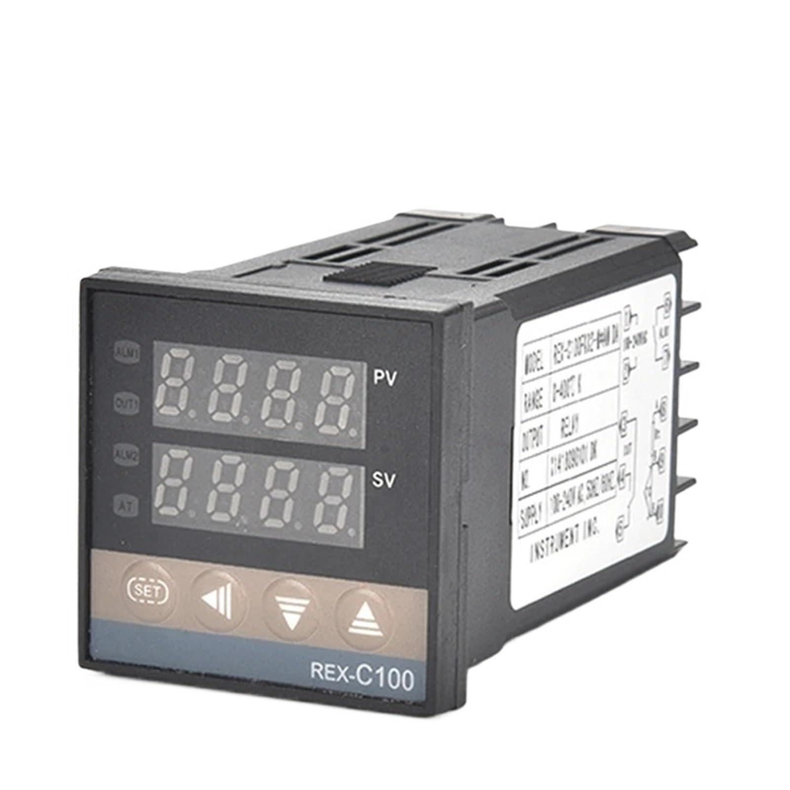 Régulateur REX-C100 PT100 thermostat numérique pour four et système de chauffage à relais SSR