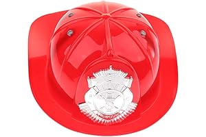 Firefighter Hat Helmet for Kids Role Play Toy - Red
