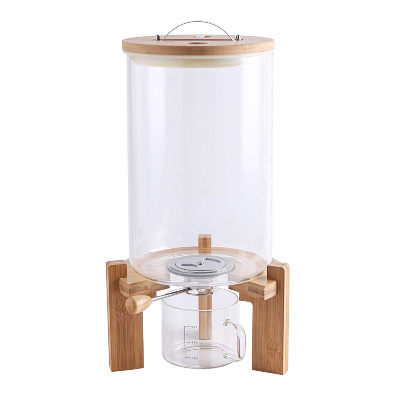 Amazon｜穀物貯蔵容器、計量カップ付きライスディスペンサー、5L