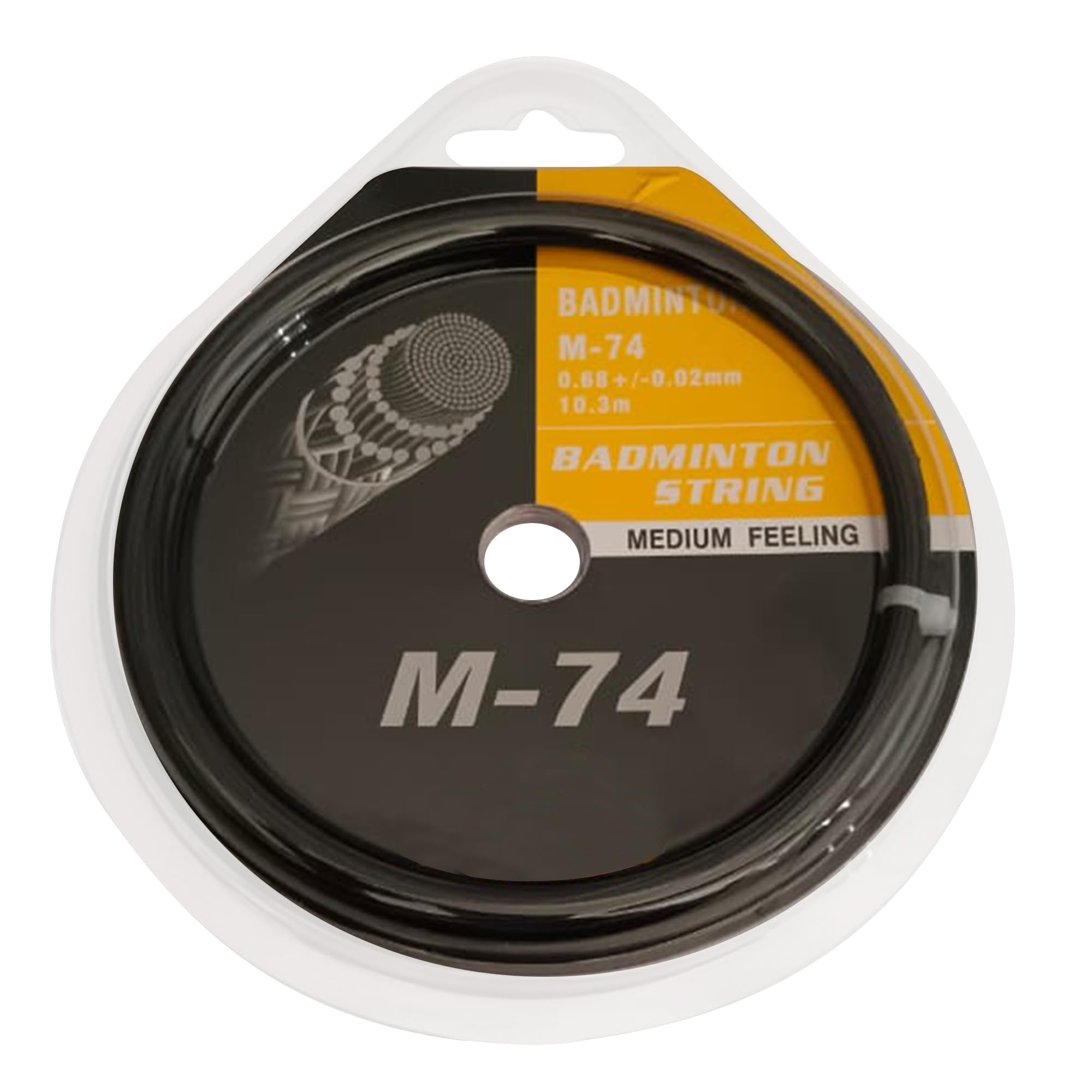 RAR SPORTS Basic Starters Badminton Gut Strings for General Rackets 0.68 Badminton String (Black)-picture-20