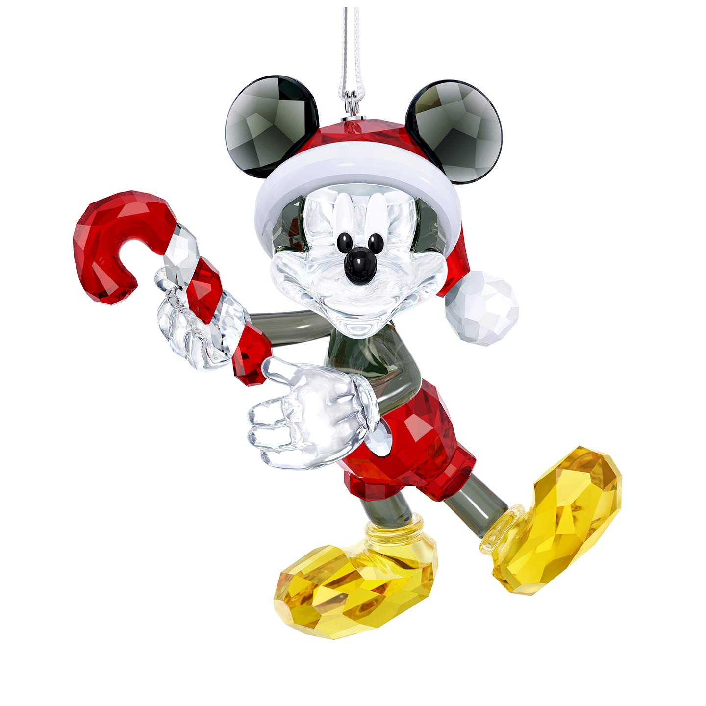 Swarovski Multicolor Mickey Mouse Christmas Ornament Crystal, Multi-Colour, 5.4 X 7.8 X 4.1 Cm