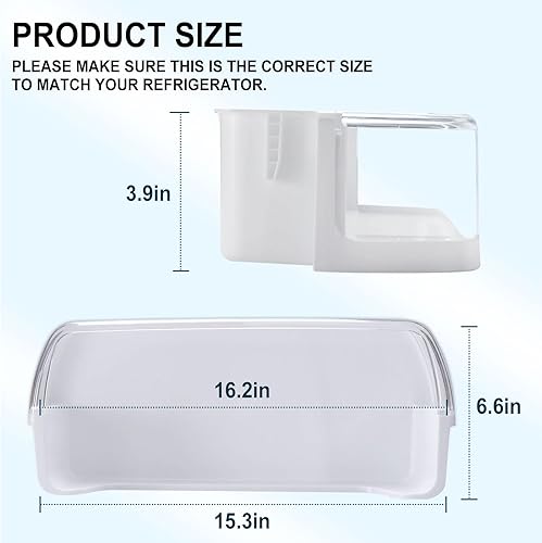 Miniatura 2 de Sikawai Paquete de 2 piezas de repuesto DA97-08348A para estante de puerta de refrigerador, para Sam-sung RS265TDRS RS25H5111SR, se adapta a