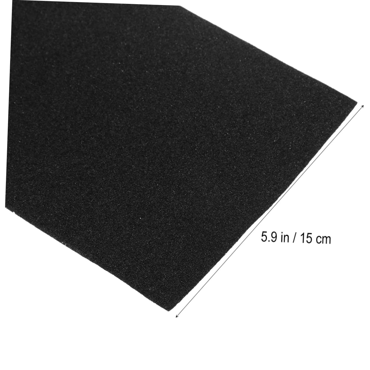 Nastro Antiscivolo Nero per Scale, Strisce 5m X 15cm Tagliabili | Gradini e Rampe, Adesivo in Pvc Pp Pet Alluminio, Superficie Anti-slip per Posa Pratica