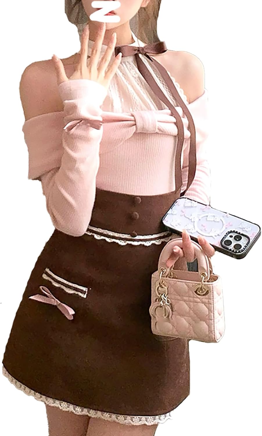 未開封希少 初回限定版 2点セット MODKOKU] 清楚系 オープンショルダー レディース ワンピース 肩出し