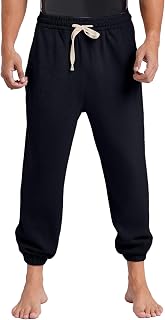 TiaoBug Men Adult Men's Sweatpants with Pockets Cotton Joggers Sports Pants Lounging at Home