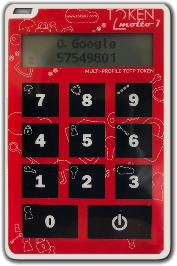 Token2 Molto-1 Multi-Profile TOTP Hardware Token