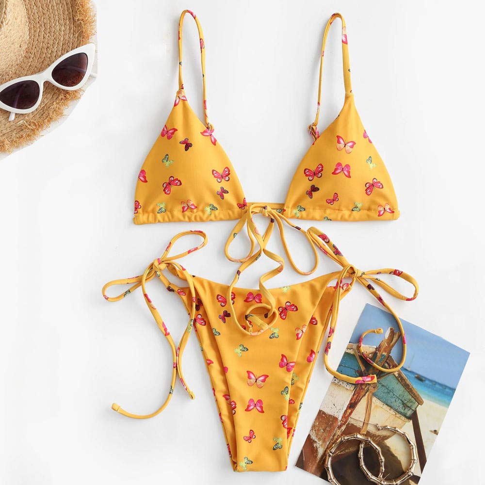 Costumi per Adulti Bikini Sexy da Donna con Bikini a Farfalla Perizoma