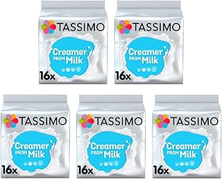 Tassimo Milk Creamer Pods x16 (Pack of 5, Total 80 Drinks)