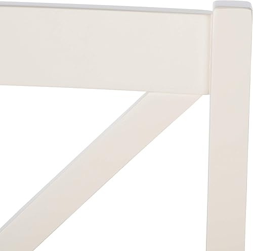 Miniatura 9 de Safavieh Home Collection Akash - Silla de comedor de 18 pulgadas con respaldo en X blanco y natural (juego de 2)