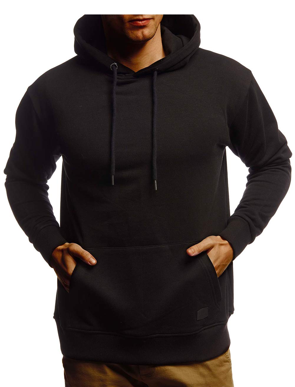 Leif Nelson Herren Hoodie Pullover mit Kapuze Oversize Kapuzenpullover für Männer Pulli Longsleeve Sweatshirt Kaputze Langarm LN8351
