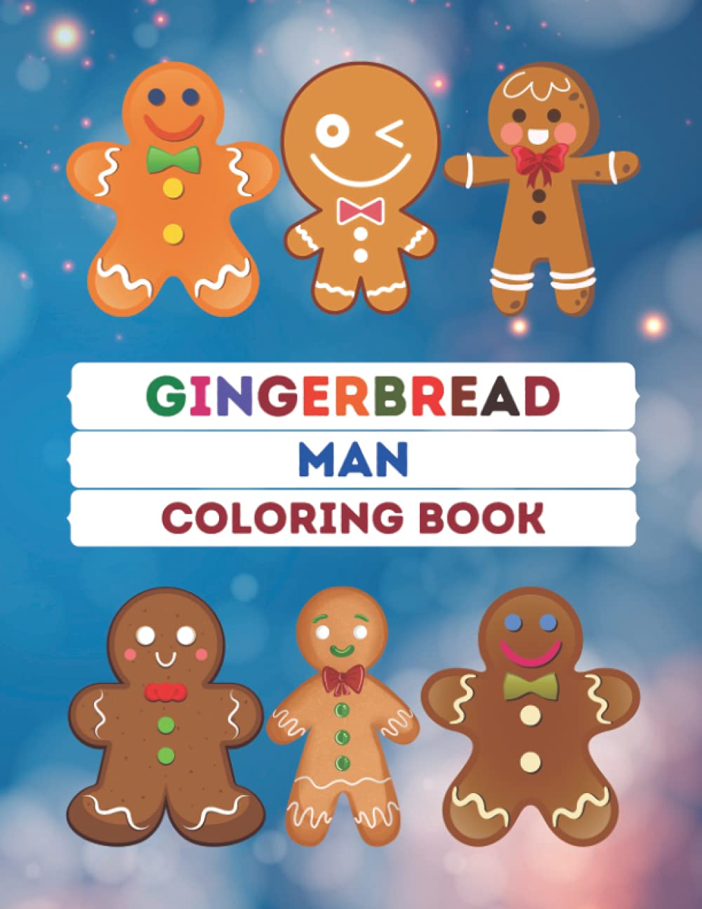 Gingerbread man Coloring Book for Kids: Gingerbread man Coloring Book for Kids with Fun, Easy, and Relaxing