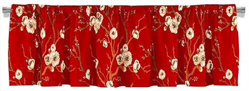 Miniatura 9 de Ramo de lirio de tigre en acuarela con bolsillo para cortinero de plumas, cenefa corta para cortina de ventana para decoración de cocina,